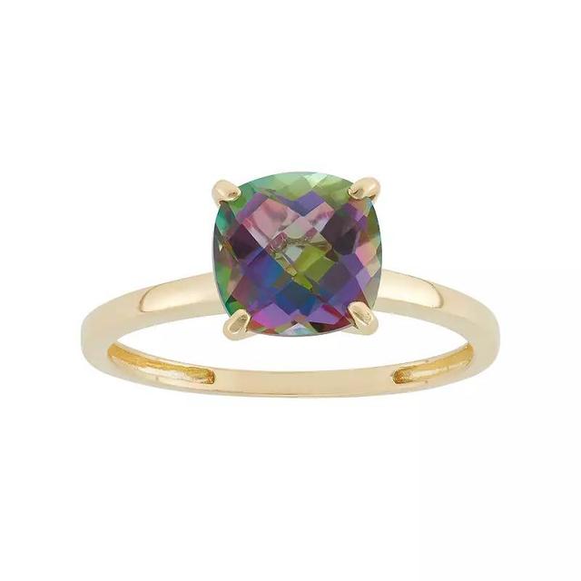 Designs by Gioelli Mystic Topaz 10k Gold Ring, Womens, Green Product Image