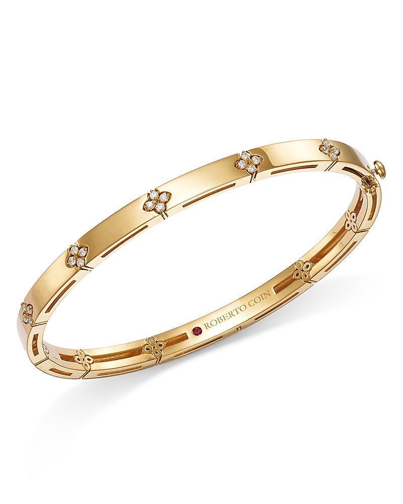 Womens Love In Verona 18K Yellow Gold & 0.15 TCW Diamond Bangle Product Image