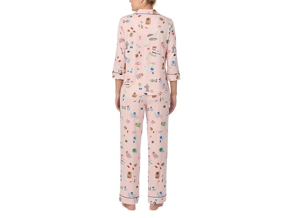 Kate Spade New York Long 3/4 Sleeve PJ Set (Brunch Date) Women's Pajama Sets Product Image