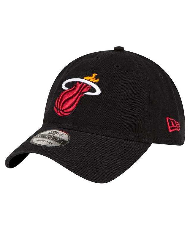 New Era Mens Miami Heat New Era Heata Core Classics 2.0 Cap - Mens Black/Black Product Image