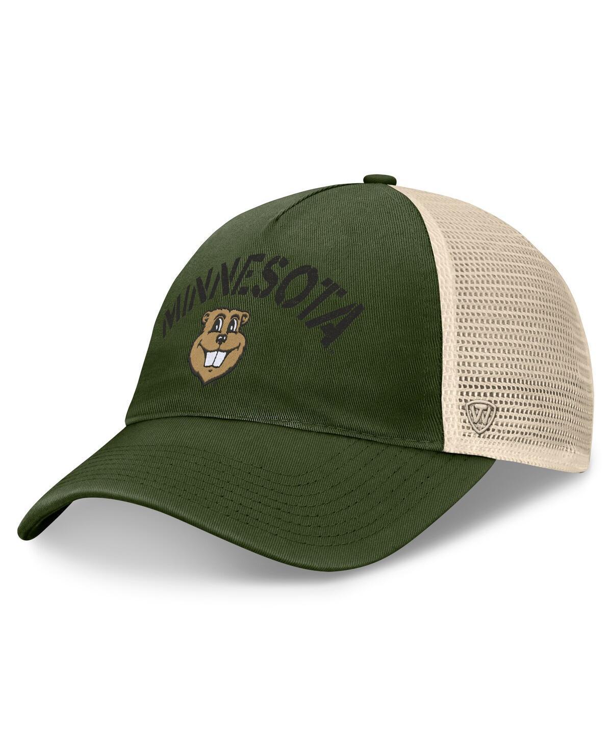 Top of the World Mens Hunter Green Minnesota Golden Gophers Oht Military Appreciation Glory Trucker Adjustable Hat Product Image