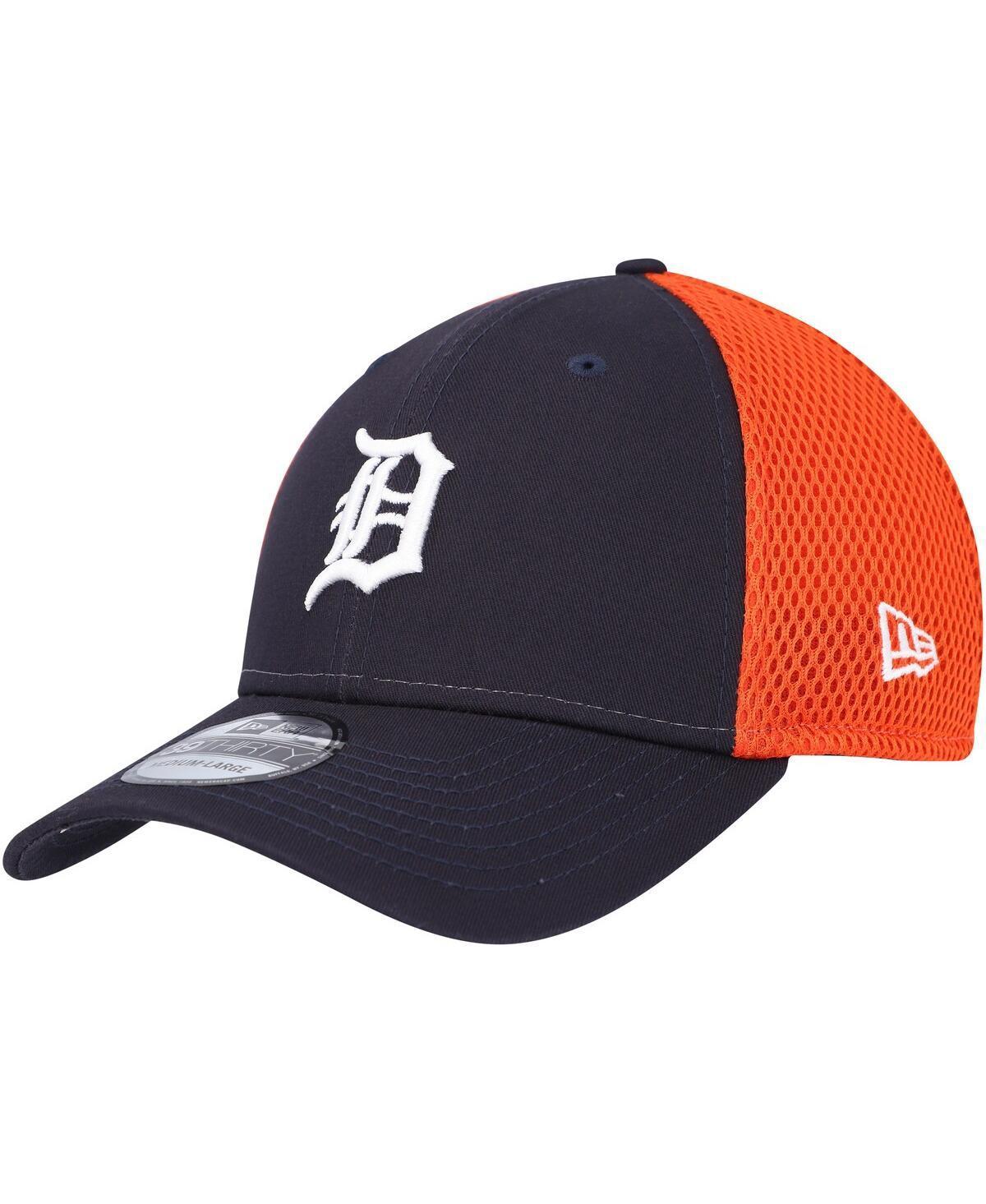 Mens New Era Detroit Tigers Team Neo 39THIRTY Flex Hat Blue Product Image