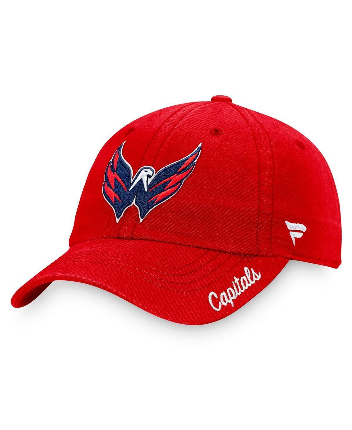 Womens Fanatics Red Washington Capitals Primary Logo Adjustable Hat Product Image