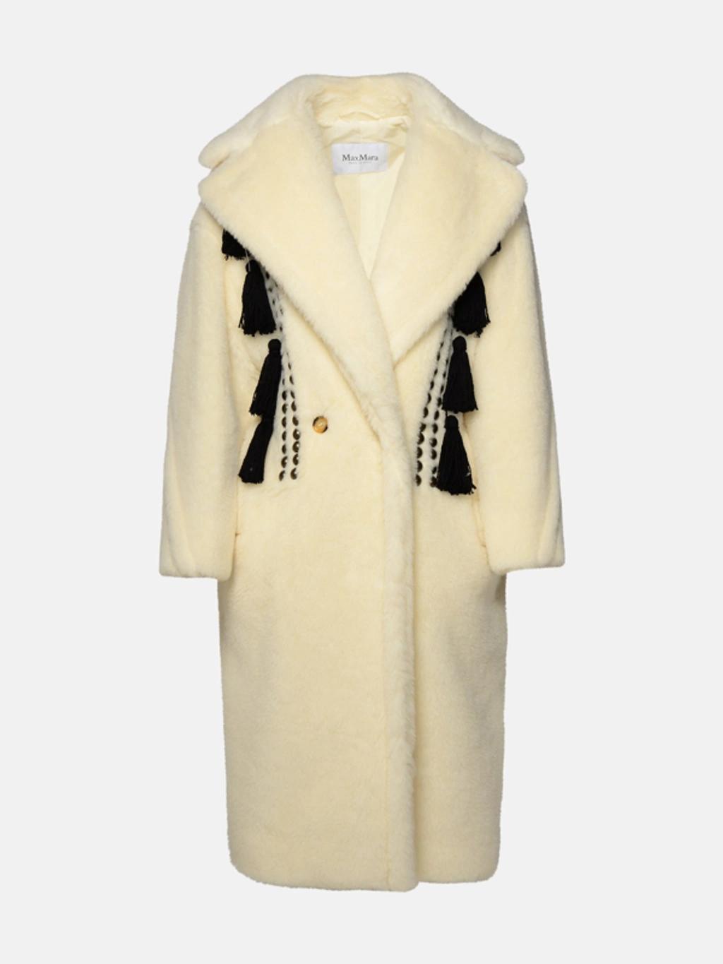 White Virgin Wool Blend Coat product image