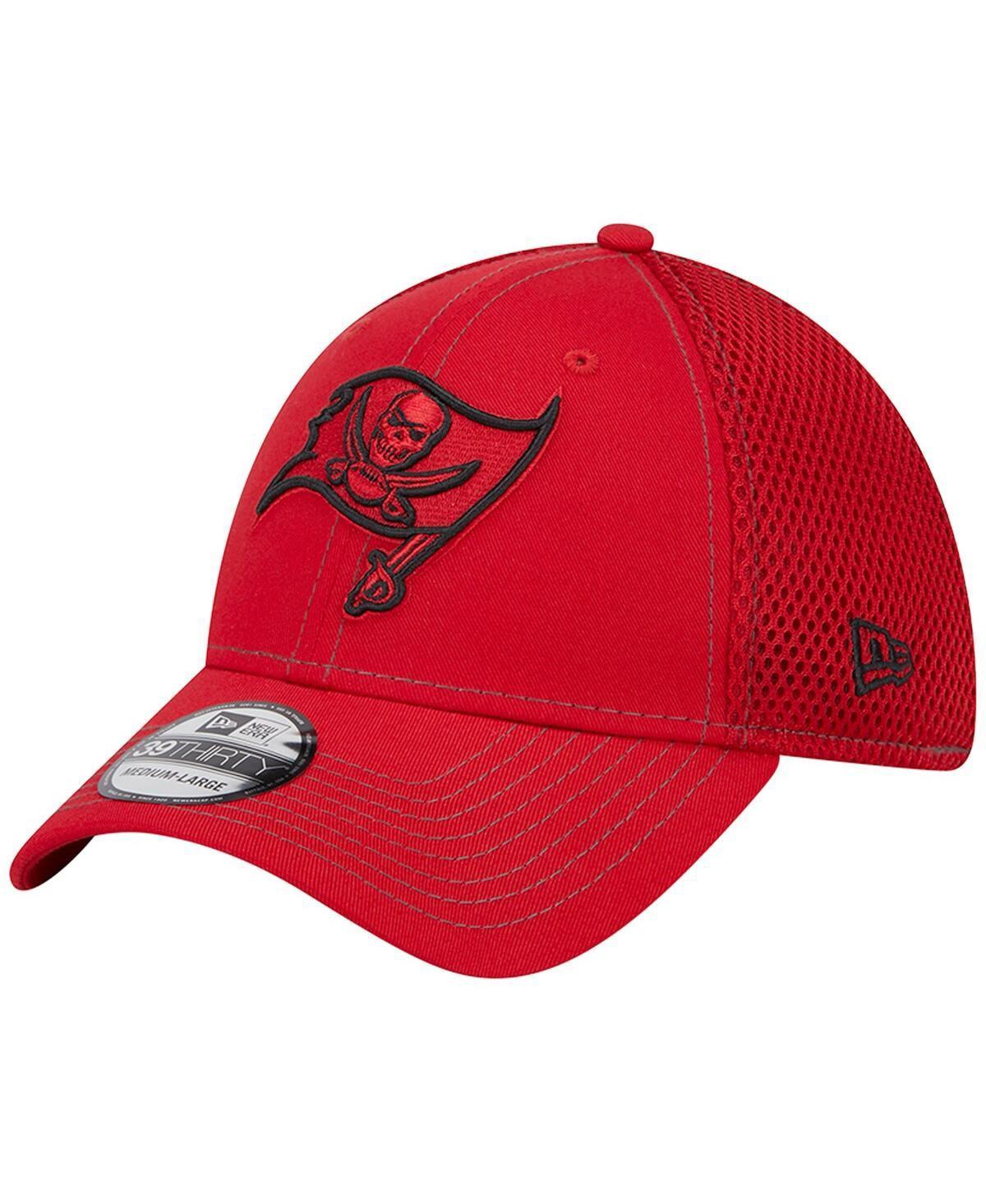 Mens New Era Red Tampa Bay Buccaneers Team Neo Pop 39THIRTY Flex Hat Product Image