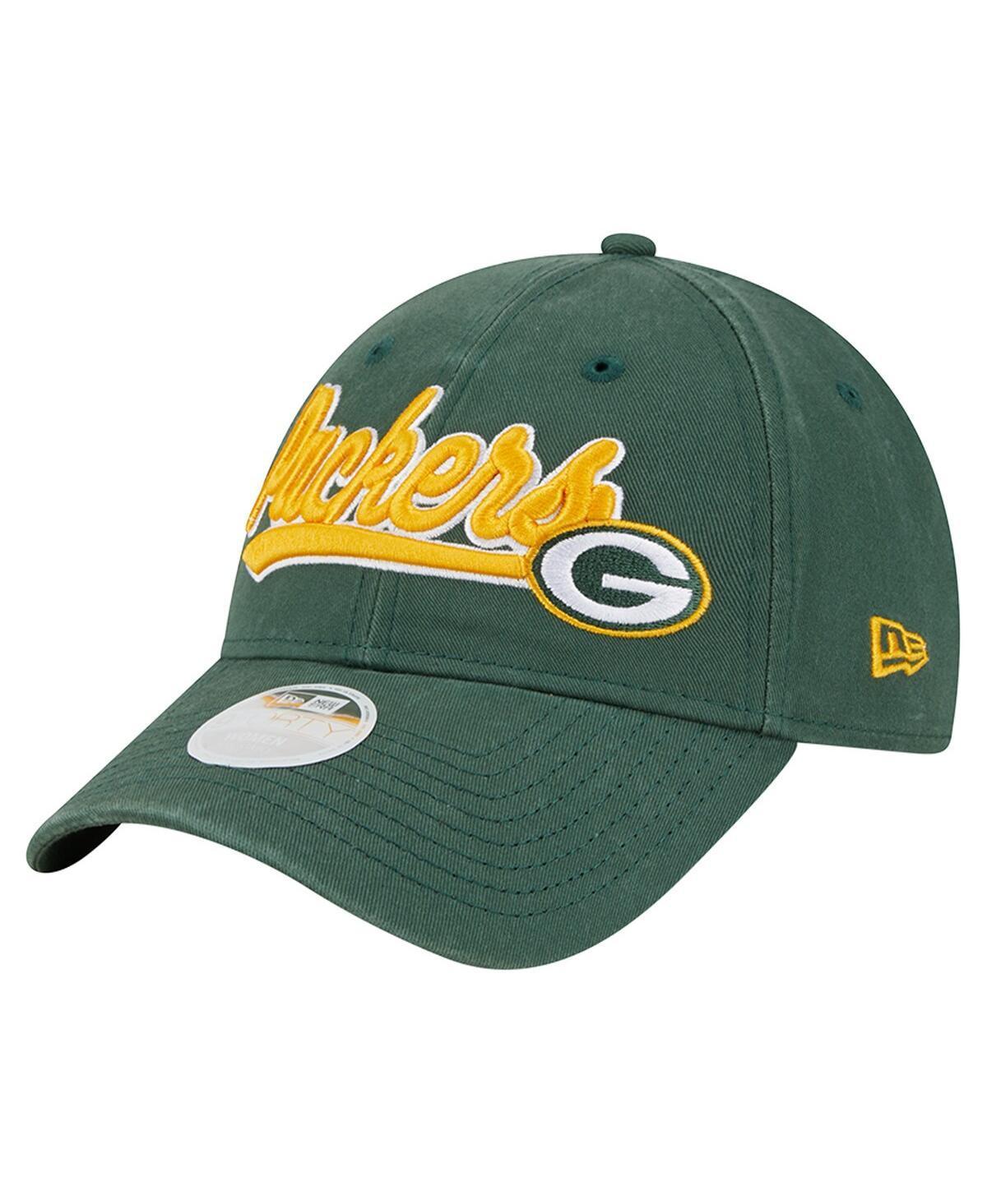 Womens New Era Green Green Bay Packers Cheer 9FORTY Adjustable Hat Product Image