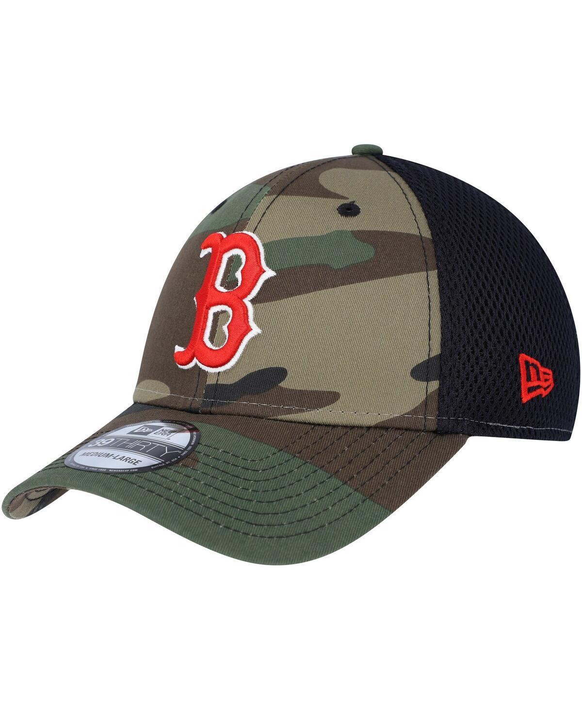 Mens New Era Camo Boston Red Sox Team Neo 39THIRTY Flex Hat Product Image