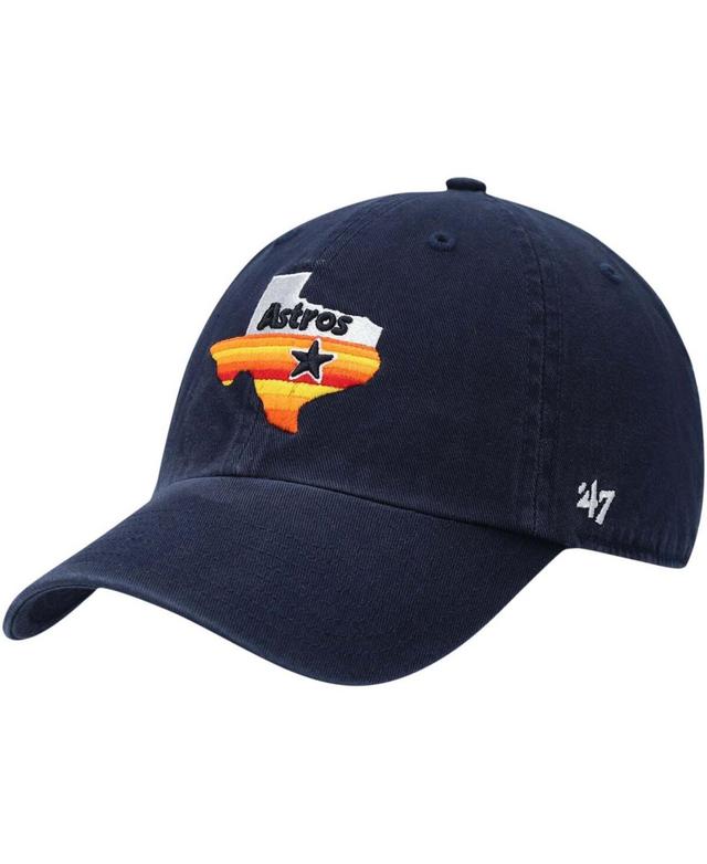 Mens Navy Houston Astros 1984 Logo Cooperstown Collection Clean Up Adjustable Hat Product Image