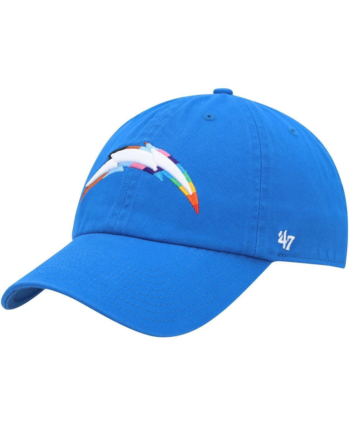 Mens 47 Brand Powder Blue Los Angeles Chargers Pride Clean Up Adjustable Hat Product Image