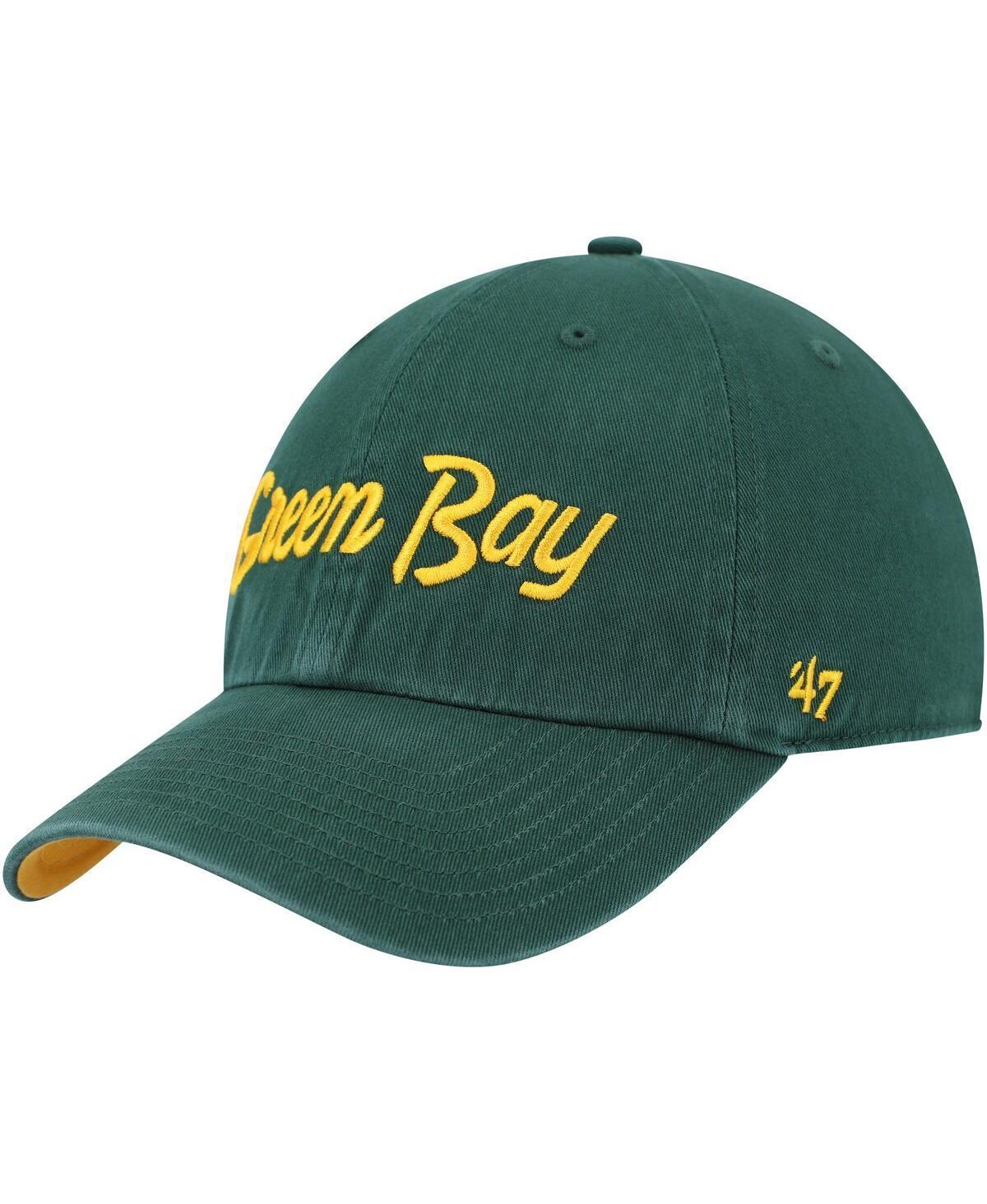 Mens 47 Brand Green Green Bay Packers Crosstown Clean Up Adjustable Hat Product Image