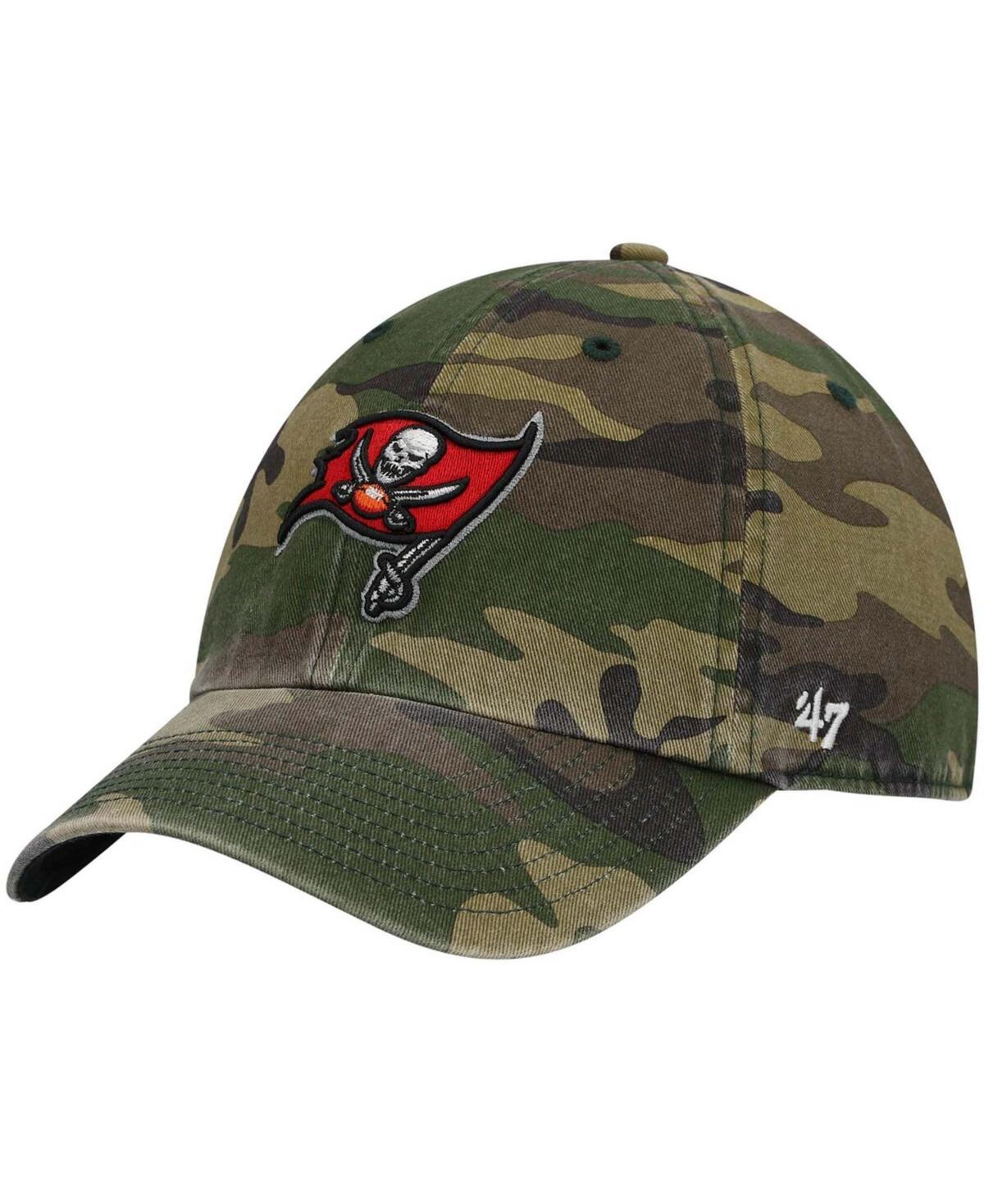 Mens Camo Tampa Bay Buccaneers Woodland Clean Up Adjustable Hat Product Image