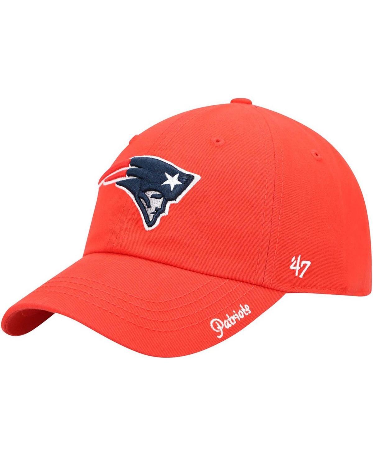 Womens Red New England Patriots Miata Clean Up Secondary Adjustable Hat product image