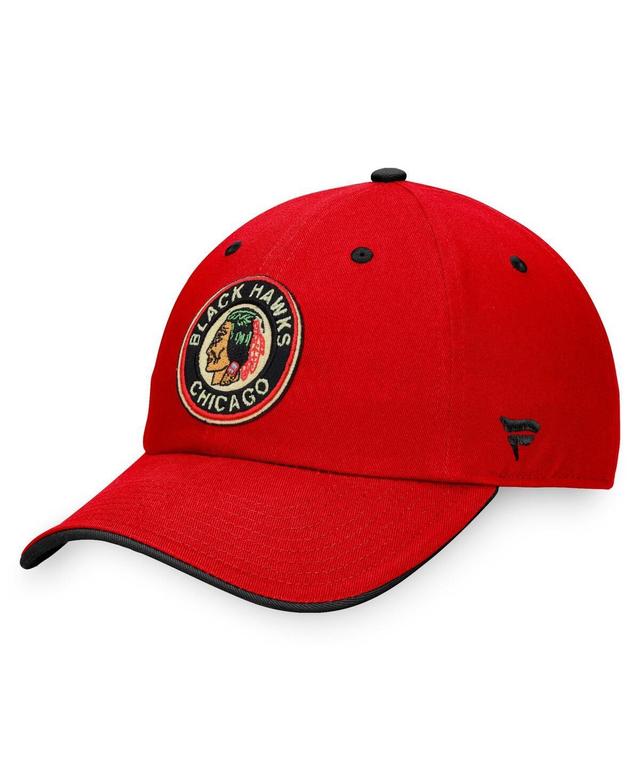 Mens Fanatics Red Chicago Blackhawks Original Six Adjustable Hat Product Image