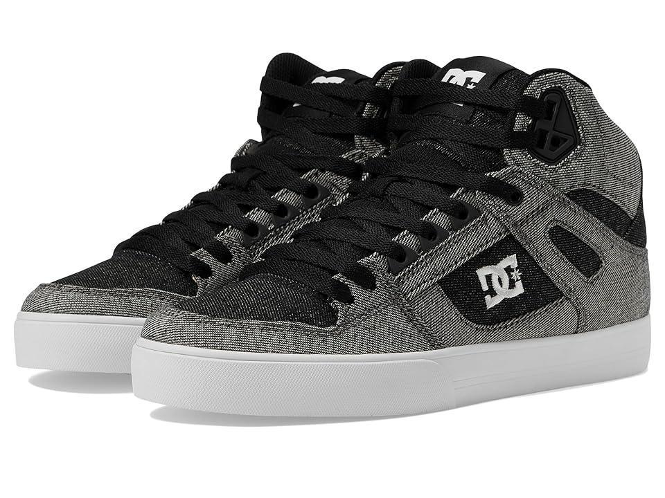 DC Pure High-Top WC TX SE Denim) Men's Skate Shoes Product Image