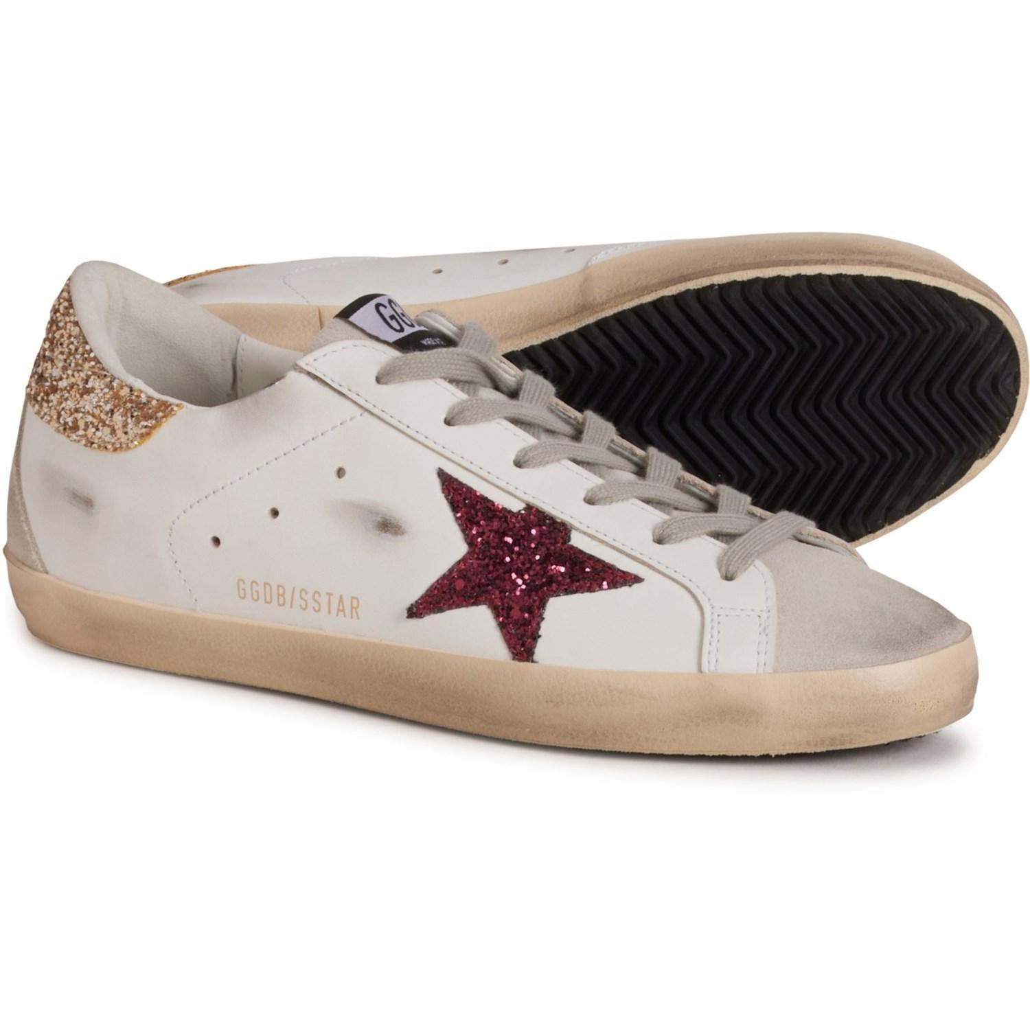 GOLDEN GOOSE Made in Italy Super-Star Running Sneakers - Leather (For Women) Product Image