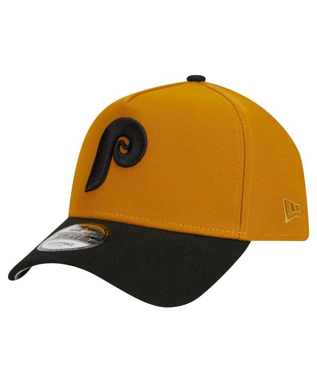 Mens New Era /Black Philadelphia Phillies Rustic A-Frame 9FORTY Adjustable Hat Product Image