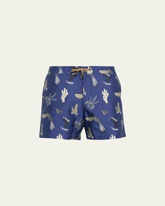 Mens Midnight Desert-Print Swim Shorts Product Image