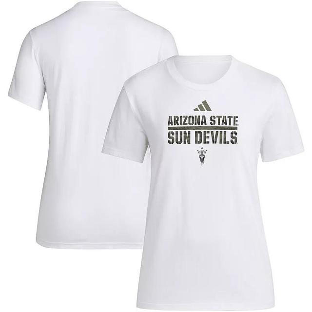 Womens adidas Arizona State Sun Devils AEROREADY Military Appreciation Pregame T-Shirt Product Image