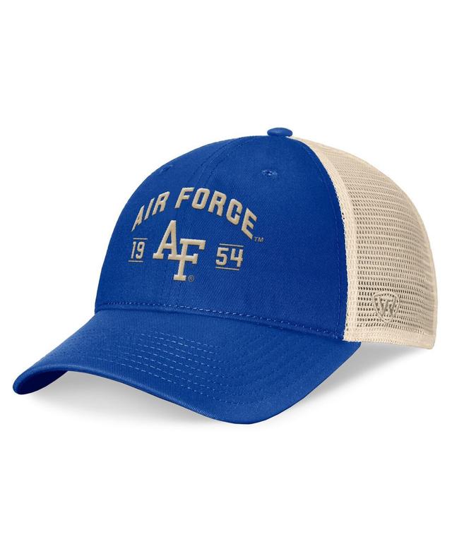 Top of the World Mens Royal Air Force Falcons Heritage Waylon Trucker Adjustable Hat - Royal Product Image