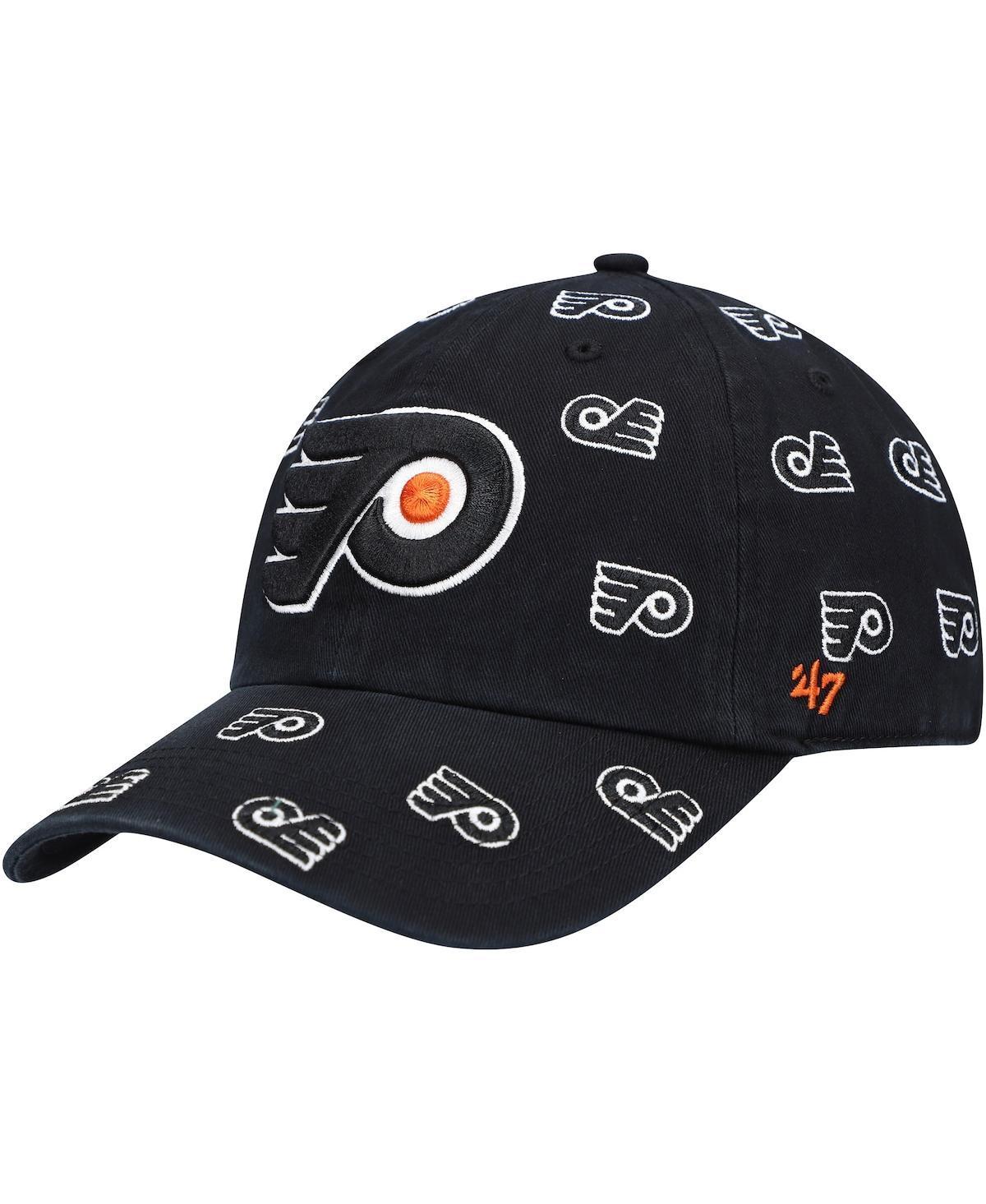 Womens 47 Black Philadelphia Flyers Confetti Clean Up Adjustable Hat Product Image