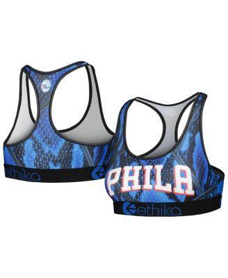 Womens Ethika Royal Philadelphia 76ers Racerback Sports Bra Product Image