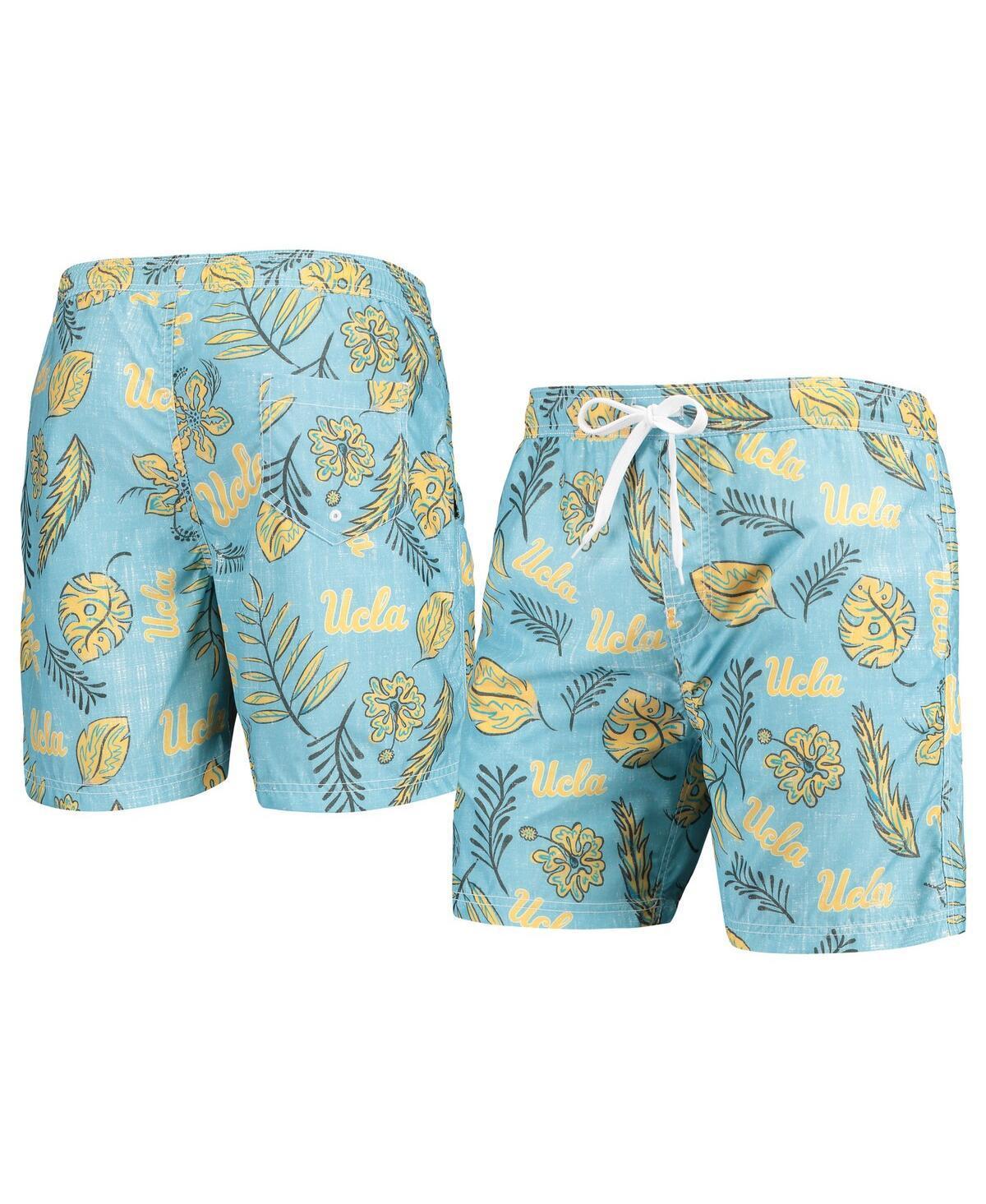 Mens Wes & Willy Blue UCLA Bruins Vintage Floral Swim Trunks Product Image