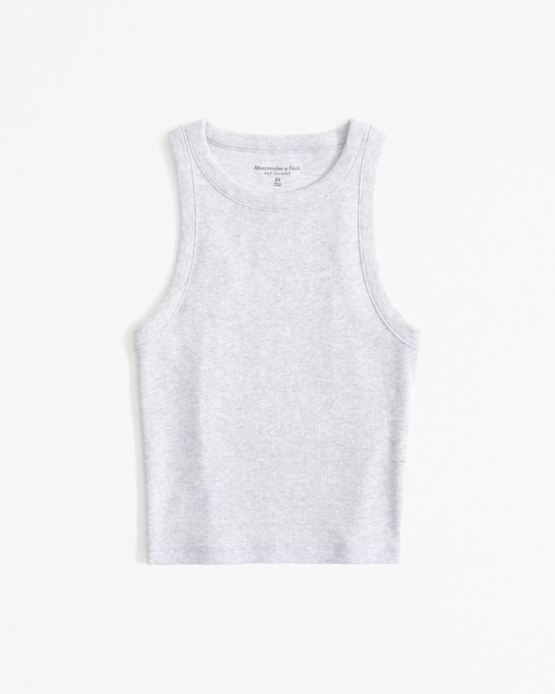 Essential High-Neck Rib Tank Product Image