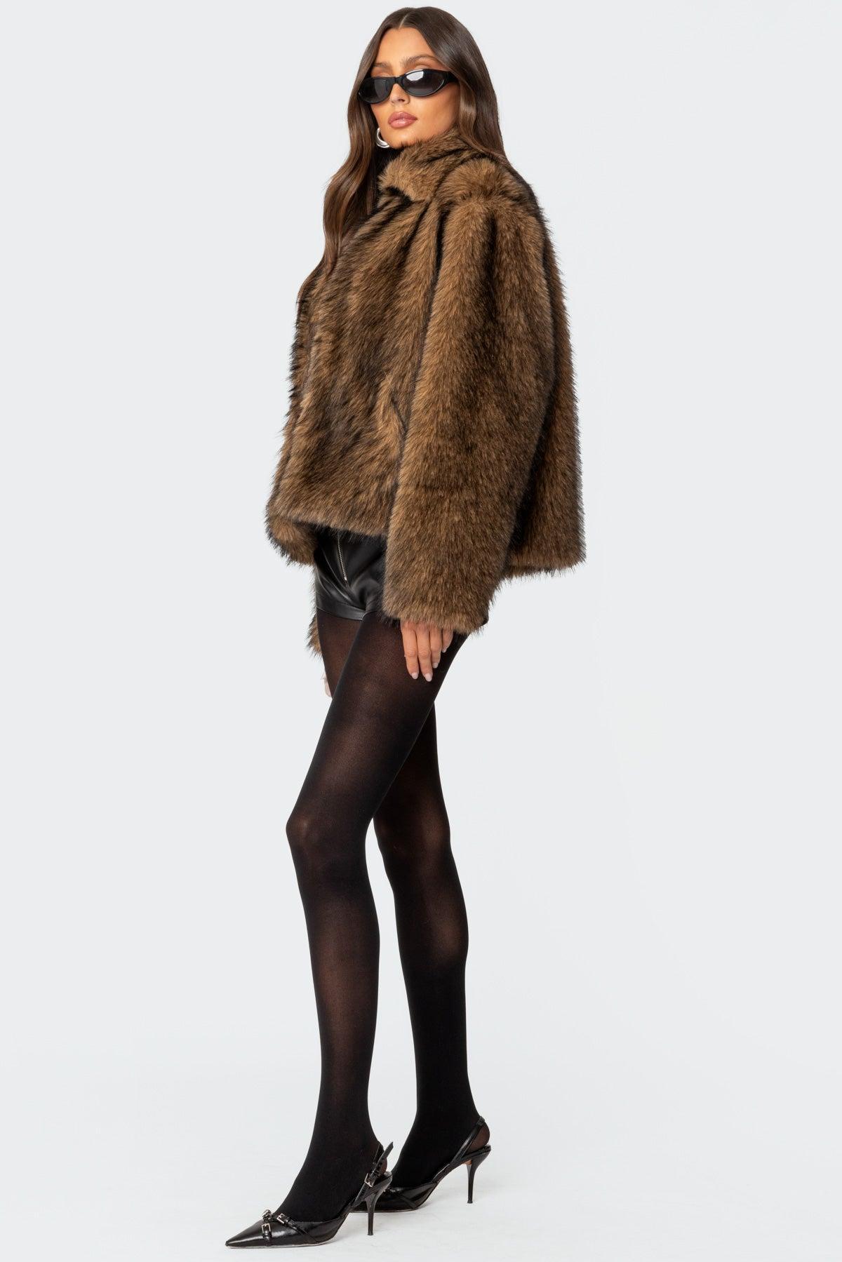 Mob Wife Faux Fur Jacket Product Image