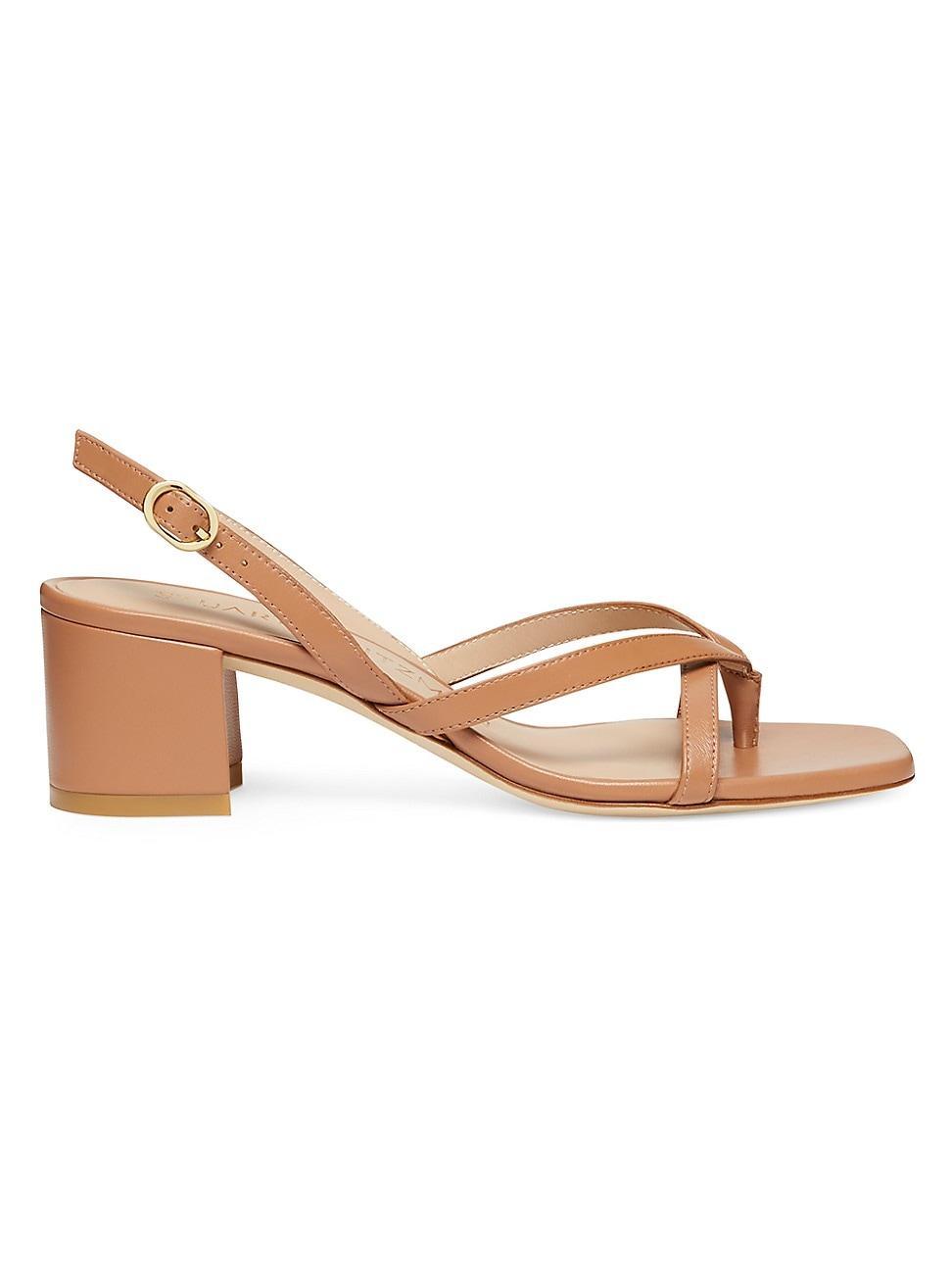 Stuart Weitzman Womens Oasis Strappy Slingback Block Heel Sandals Product Image