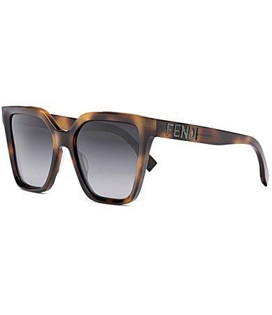 Fendi Lettering 55mm Geometric Sunglasses Product Image