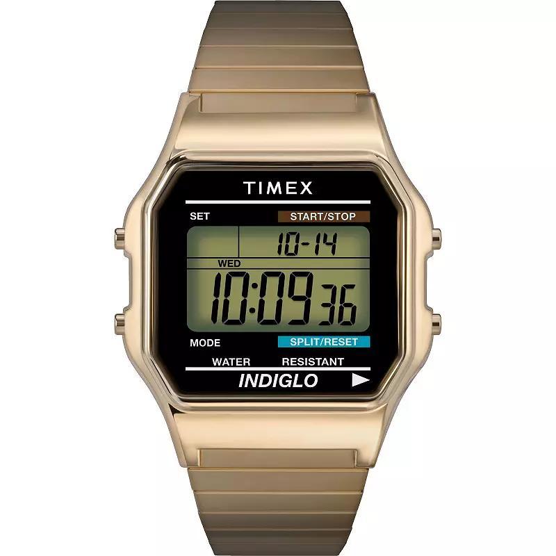 Timex Mens Classic Digital Expansion Band Watch - T786779J Gold Product Image