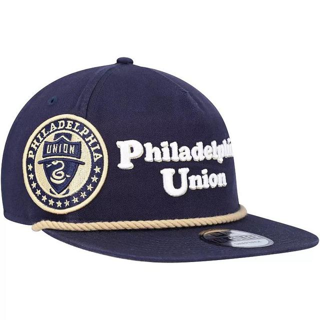 Mens New Era Navy Philadelphia Union Heritage The Golfer Snapback Hat, Uni Blue Product Image