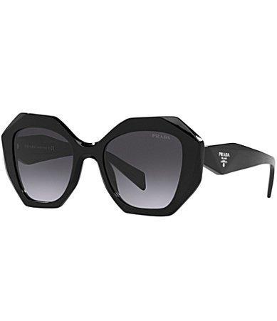 Prada 53mm Gradient Irregular Sunglasses Product Image