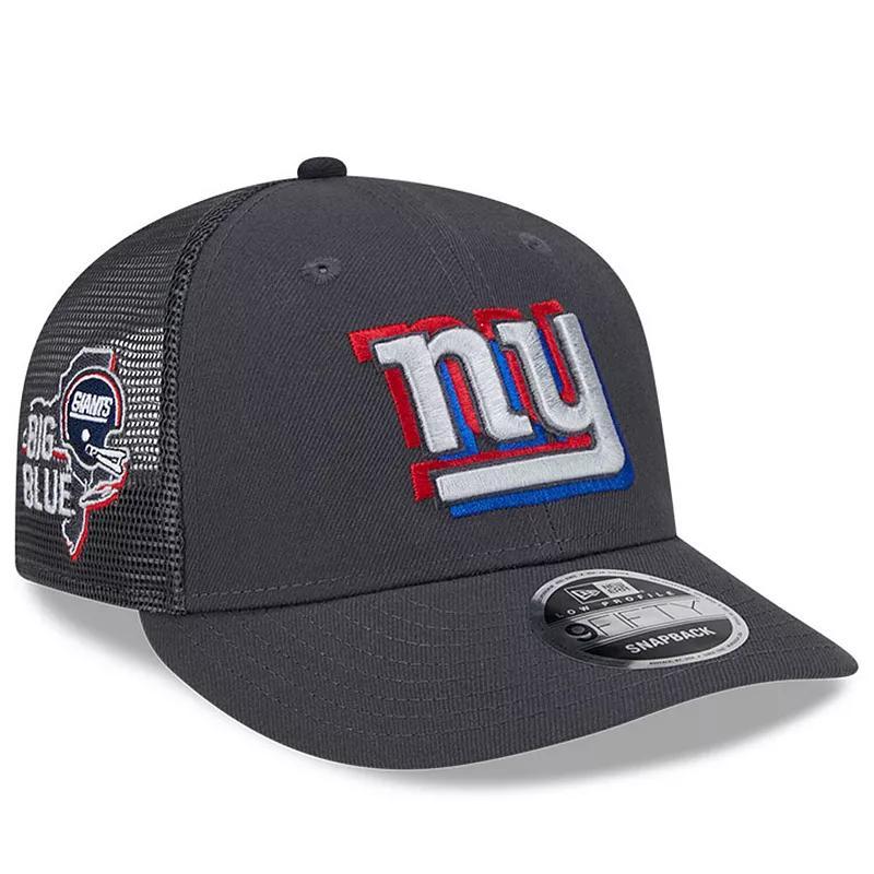 Mens New Era Graphite New York Giants 2024 NFL Draft Low Profile Trucker 9FIFTY Snapback Hat Product Image