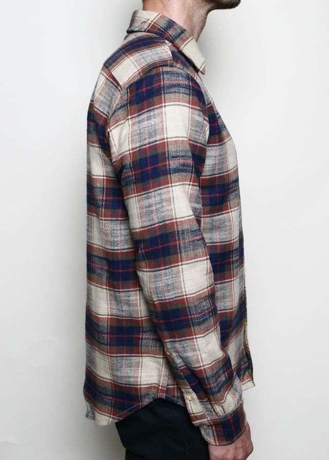 Oxford Shirt // Khaki Slub Plaid Product Image