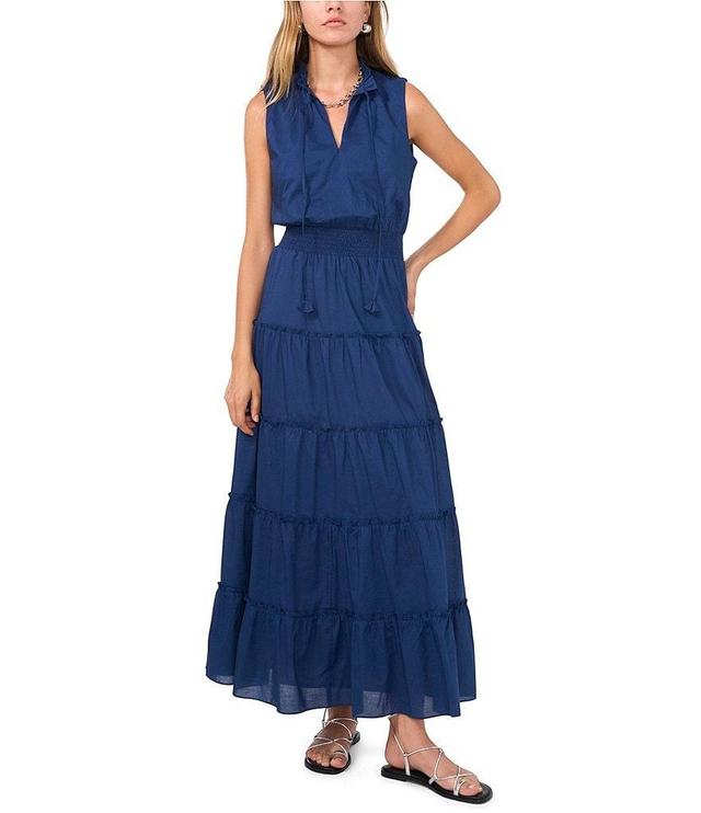 1. STATE V-Neck Tiered Maxi Dress Product Image