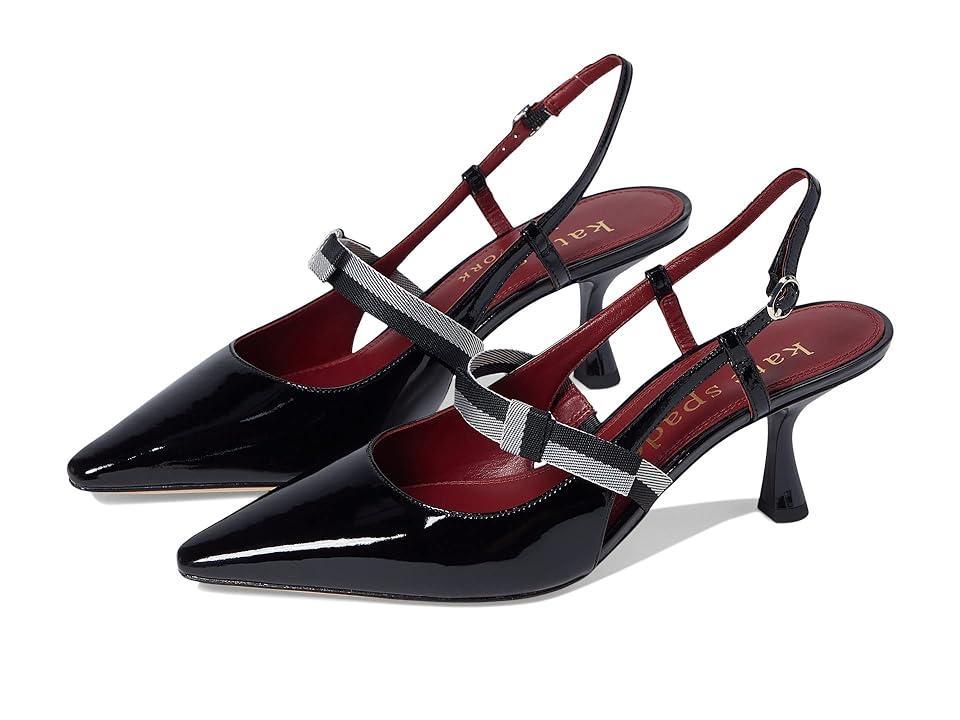 kate spade new york Maritza Patent Leather Slingback Bow Pumps Product Image