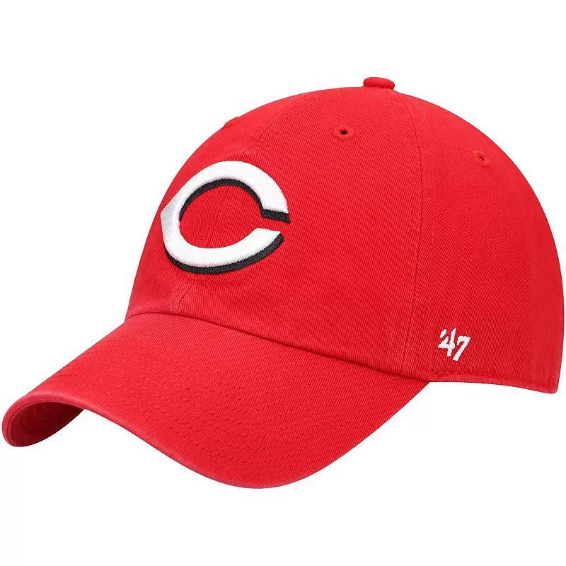 Mens 47 Red Cincinnati Reds Home Clean Up Adjustable Hat Product Image