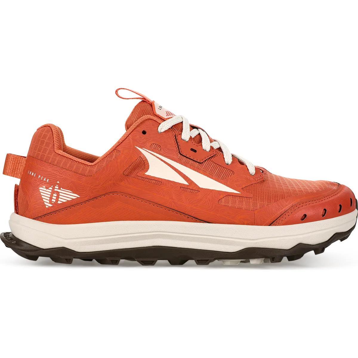 Altra Women's Lone Peak 6 Shoe Red/Gray Product Image