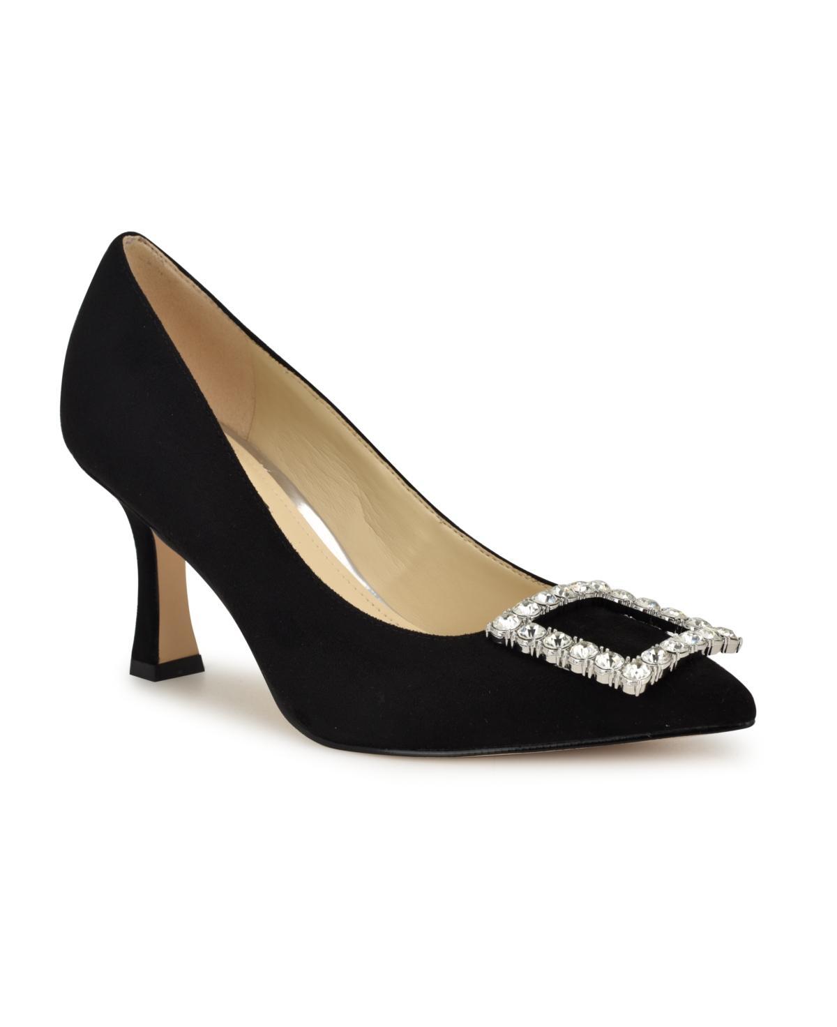 Nine West Jaquee Womens Buckle Toe Embellished Dress Pumps Product Image