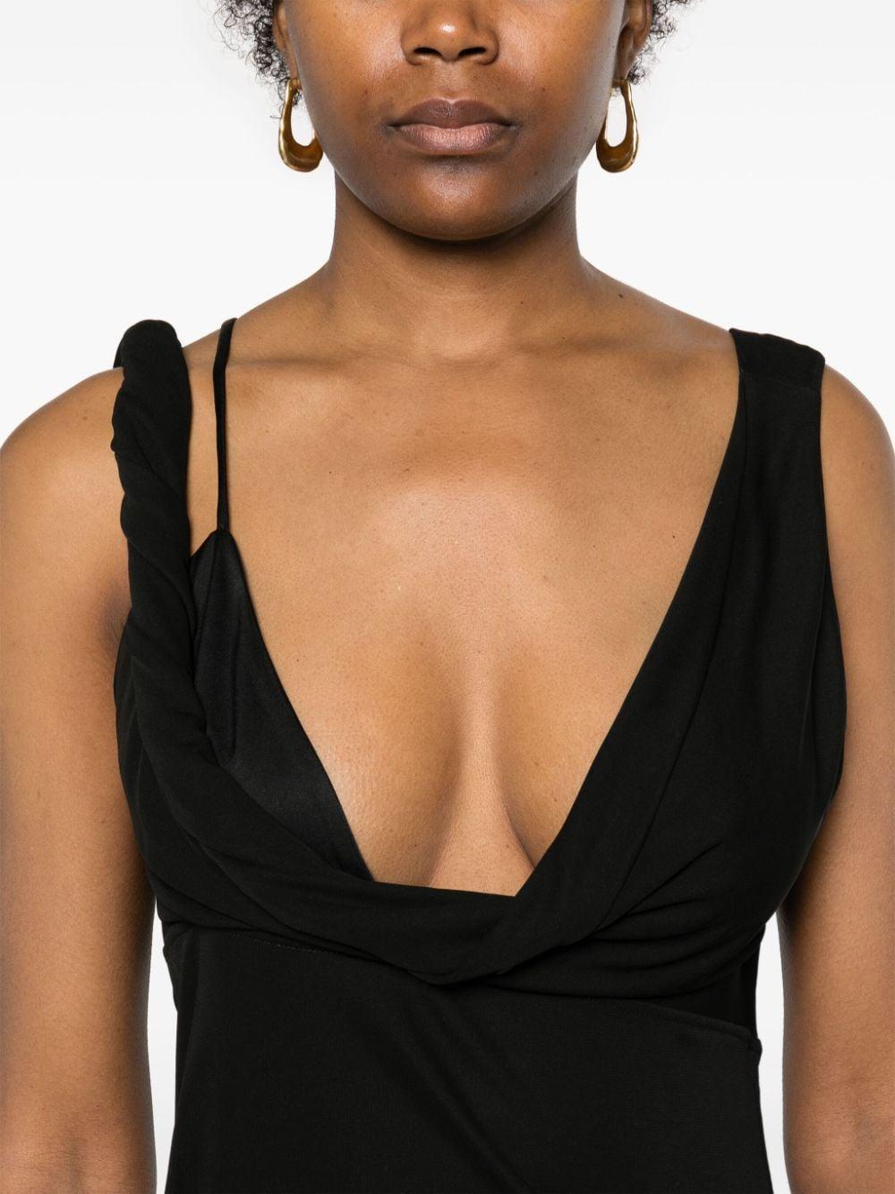 TOTÊME Cowl-neck Top In Black Product Image