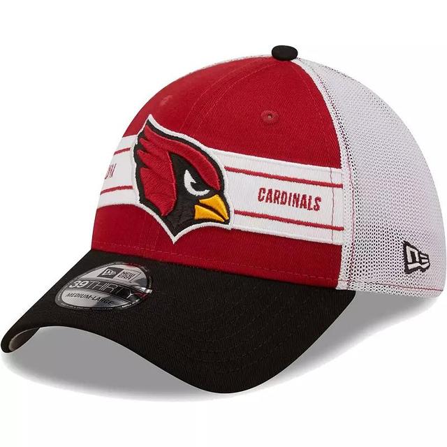 Mens New Era Cardinal/Black Arizona Cardinals Team Banded 39THIRTY Flex Hat Product Image