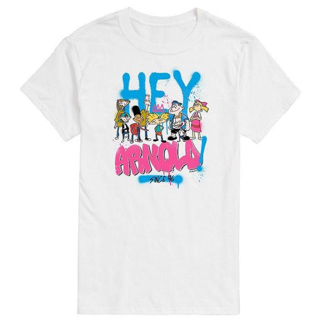 Big & Tall Hey Arnold! Airbrushed Group Portrait Graphic Tee, Mens Product Image