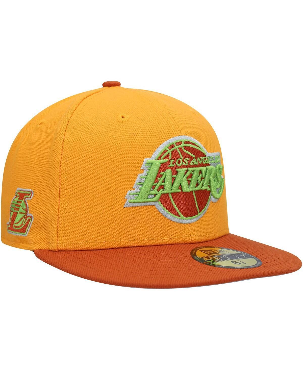 Mens New Era Gold Los Angeles Lakers 59FIFTY Fitted Hat - Gold Product Image