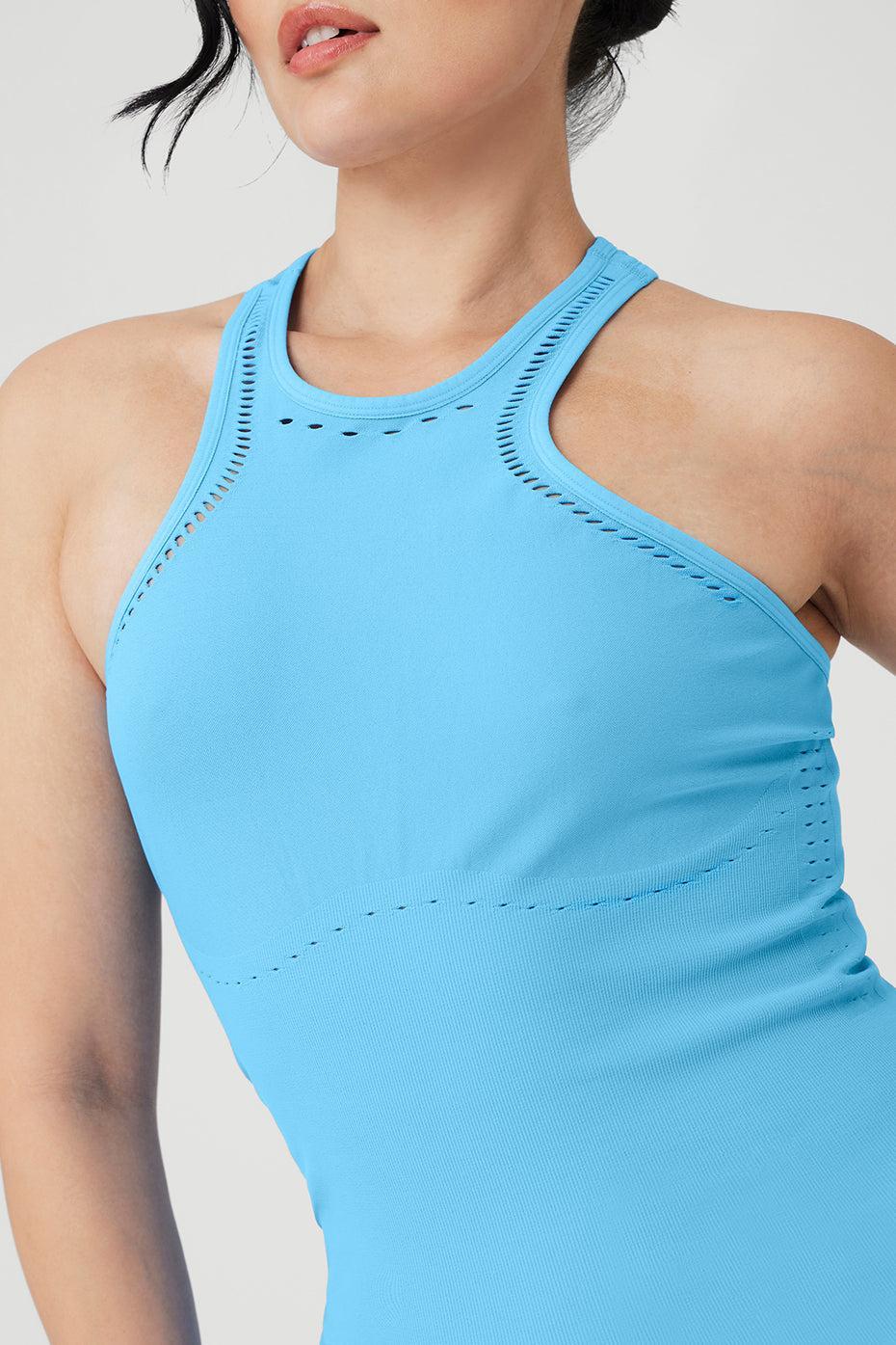 Seamless Open Air Racerback Dress - Azure Blue Female Product Image