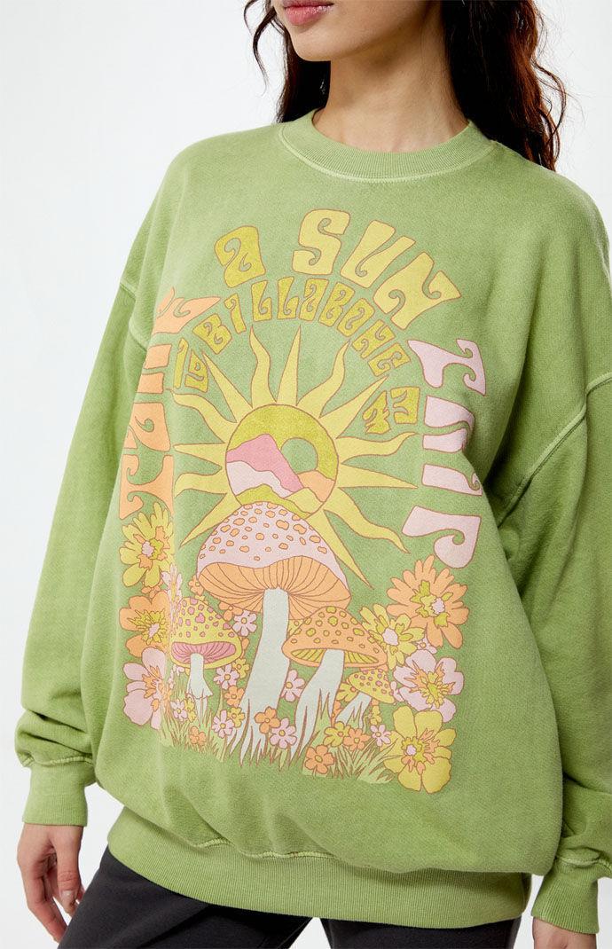 Billabong Womens Ride In Crew Neck Sweatshirt Product Image