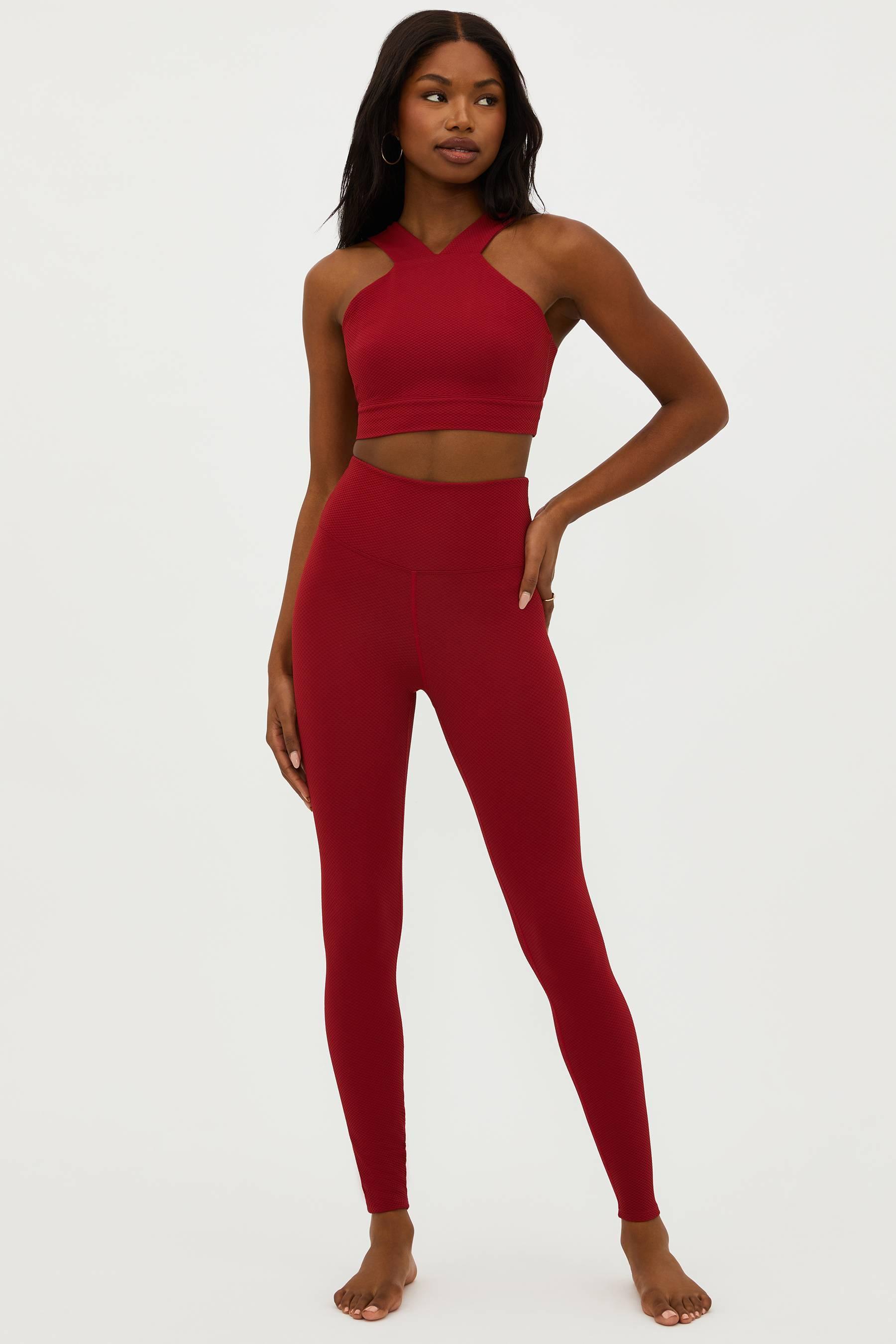 Piper Legging Rio Red Waffle Product Image