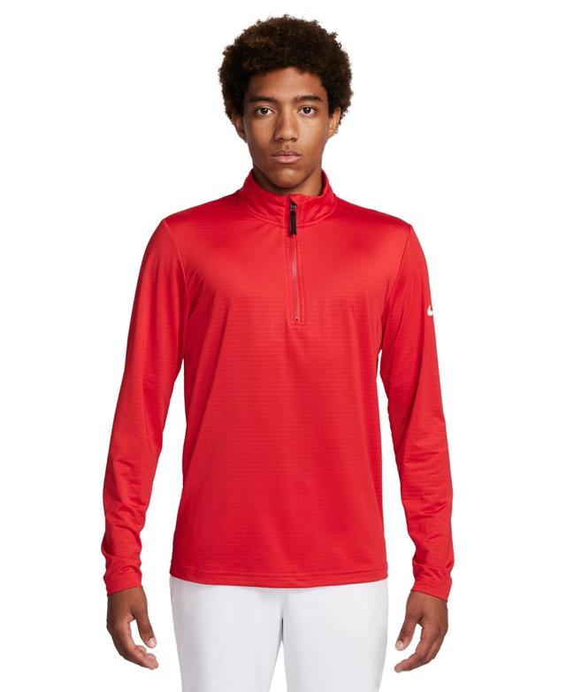 Nike Mens Victory Dri-fit Half-Zip Golf Shirt - University Red/white/black/(white) Product Image