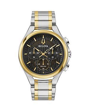 Bulova Mens Chronograph Curv Stainless Steel Bracelet Watch 44mm Product Image