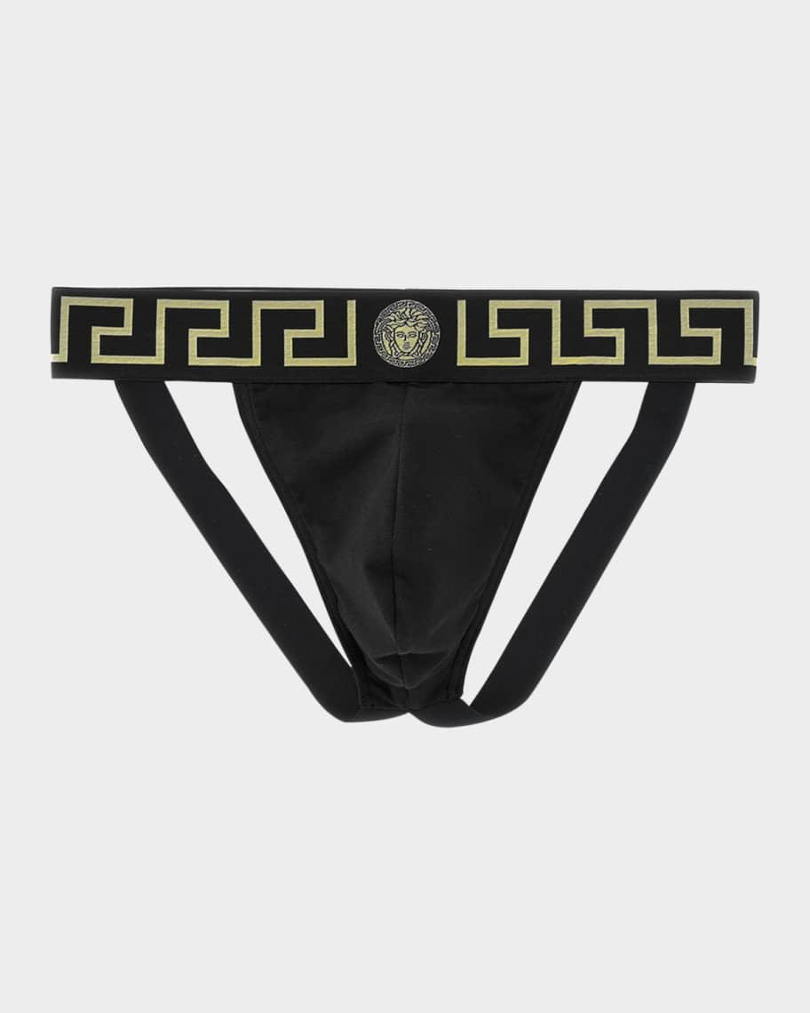 Men's Greek Key Organic Cotton Stretch Jock Strap  Product Image